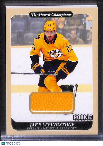 2023-24 Upper Deck Parkhurst Champions Jake Livingstone #75 Rookie Jersey