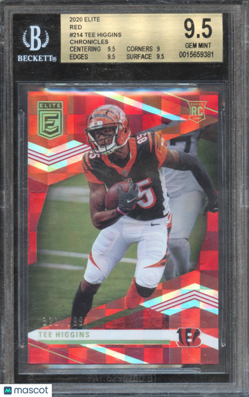Tee Higgins CHRONICLES 2020 Elite Red BGS 9.5