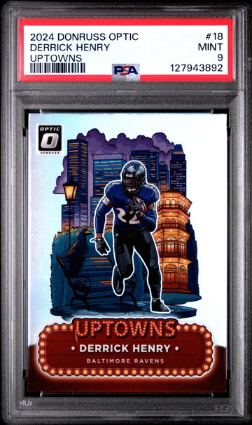2024 Donruss Optic Uptowns Derrick Henry #18 PSA 9