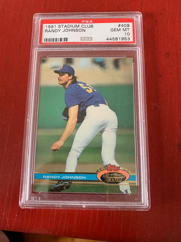 1991 Randy Johnson Stadium Club PSA 10! LOW POP
