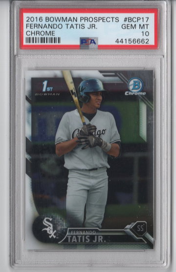 2016 Bowman Chrome Prospect Fernando Tatis Jr. ROOKIE RC #BCP17 PSA 10 GEM MINT
