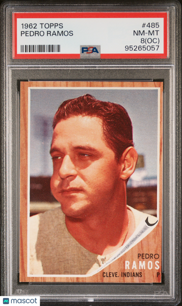 1962 Topps Pedro Ramos #485 PSA 8