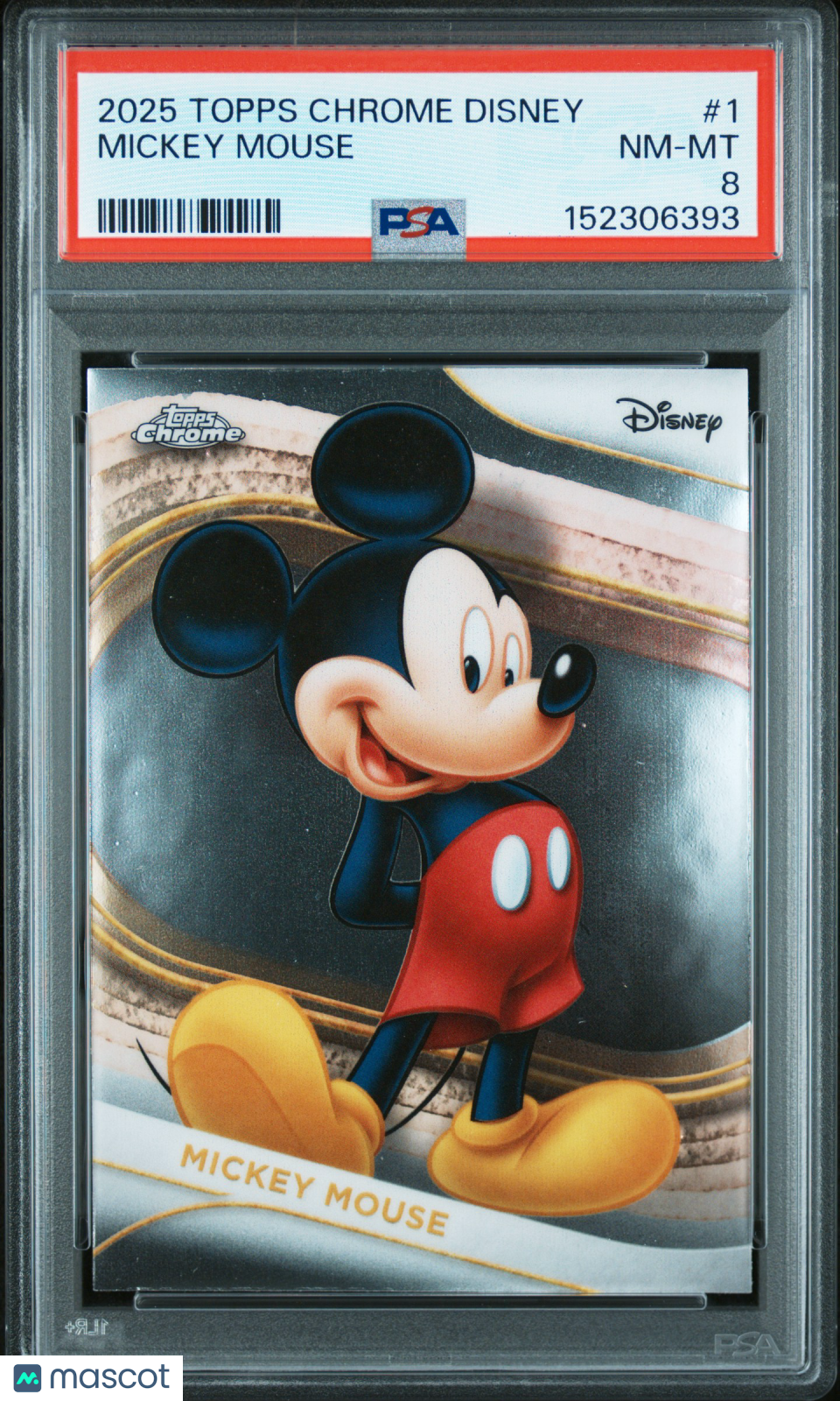 2025 Topps Chrome Disney Mickey Mouse #1 PSA 8 | MySlabs