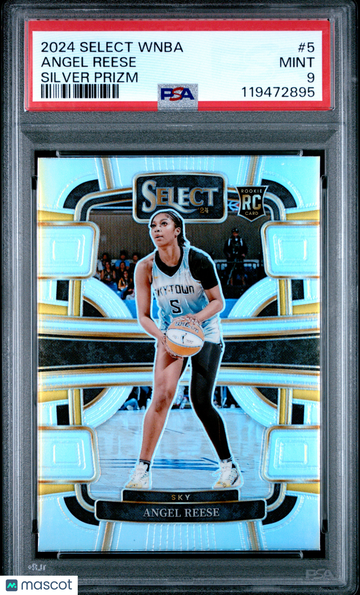 2024 Panini Select WNBA Angel Reese #5 Silver Prizm Short Print Nicely Centered Mint Parallel/Variety Rookie Insert Low