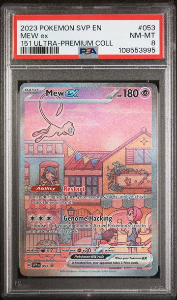 2023 Pokemon Scarlet and Violet Black Star Promo 151 Ultra Premium Collection Mew Ex #053 PSA 8