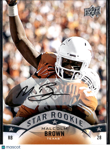 Malcolm Brown 2015 Upper Deck Football Auto Texas Longhorns