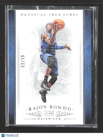 2015 Panini National Treasures Rajon Rondo #72 52/99