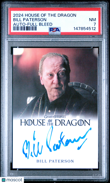 2024 Rittenhouse House Of The Dragon Season One Autographs Bill Paterson Full Bleed PSA 7