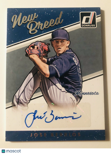 JOSE BERRIOS 2017 Panini Donruss New Breed Auto #NB-JB Minnesota Twins