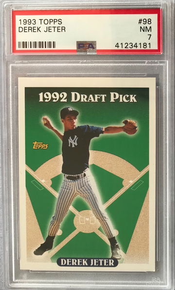 Derek Jeter Rookie Card 1993 Topps #98 - PSA 7 - New York Yankees