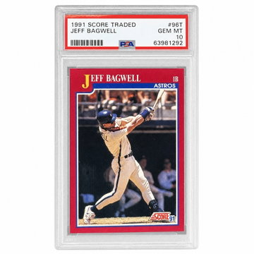 1991 Score Rookie/Traded Jeff Bagwell #96T PSA 10