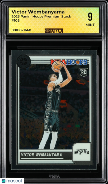 2023 Panini Hoops Premium Stock Victor Wembanyama #108 MBA 9