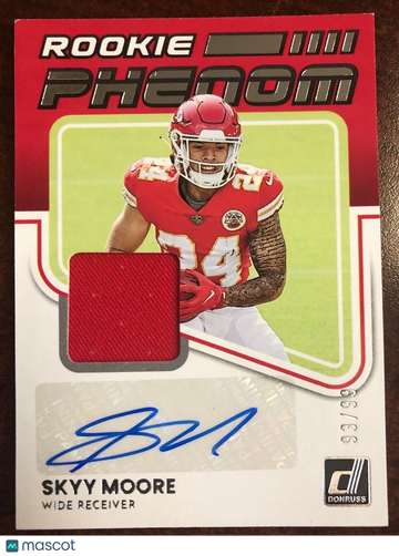 2022 Panini Donruss SKYY MOORE RPA-16 Rookie Phenom Jersey Autograph RC 93/99