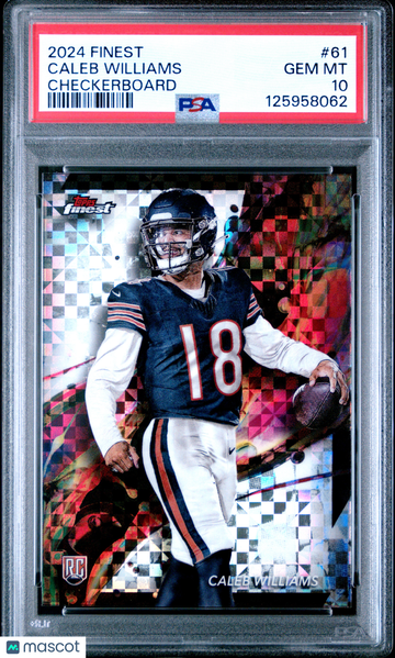 2024 Topps Finest Caleb Williams #61 Checkerboard Rookie PSA 10
