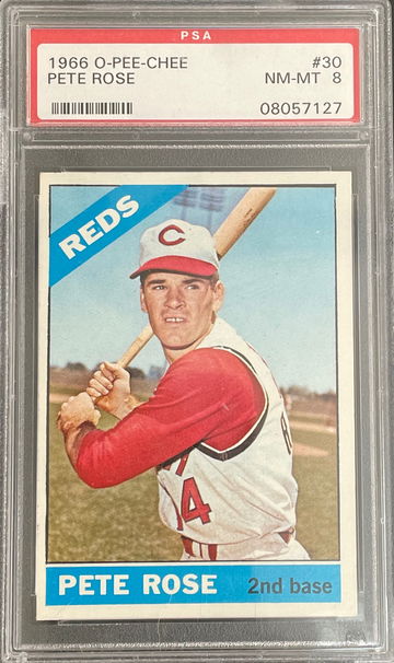 Pete Rose 1966 O-Pee-Chee #30 PSA 8