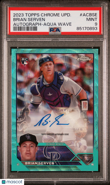 2023 Topps Chrome Update Autograph Brian Serven #ACBSE PSA 9