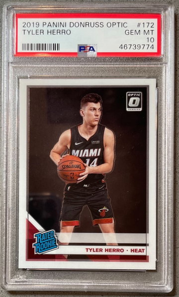 2019-20 Donruss Optic Tyler Herro Base PSA 10