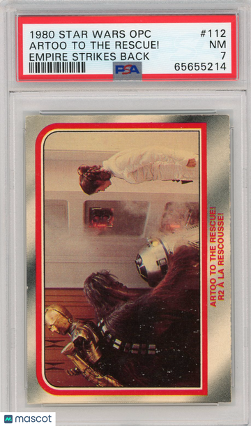 1980 Star Wars Opc Empire Strikes Back Artoo To The Rescue! #112 PSA 7