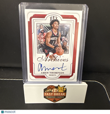 2024 NATIONAL TREASURES ARCHIVES BRONZE Amen Thompson #Unspecified Bronze Autograph