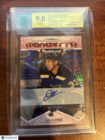2018-19 Parkhurst Jordan Kyrou Rookie MNT 9