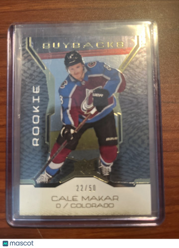 2019-20 Upper Deck Cale Makar #42 Gold Limited Edition Short Print Collectors Edition Parallel/Variety Rookie