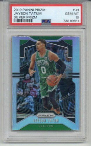 2019 PANINI PRIZM SILVER PRIZM #39 JAYSON TATUM CELTICS PSA 10 LOW POP RARE