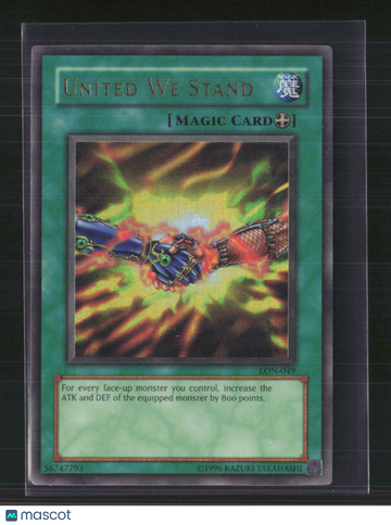 Yu-Gi-Oh! TCG 2002 Labyrinth of Nightmare United We Stand Equip Magic Card