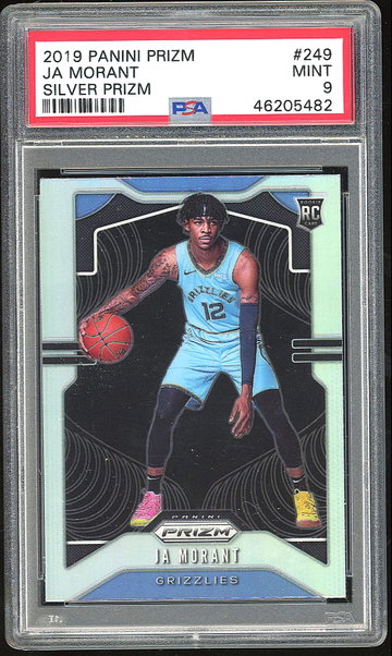 2019 Panini Prizm Ja Morant Silver Prizm PSA 9 RC