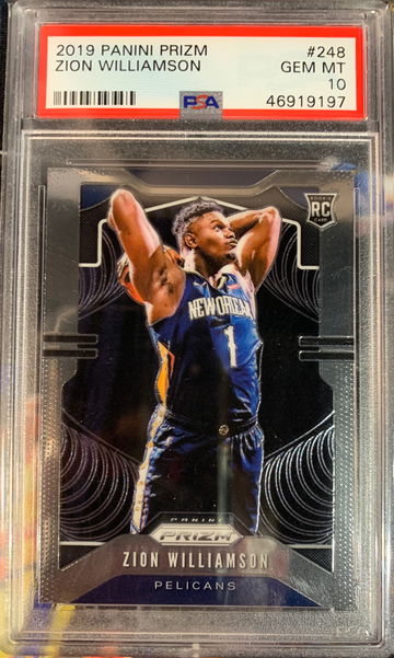 2019 Panini Prizm Zion Williamson PSA 10 Gem-Mint