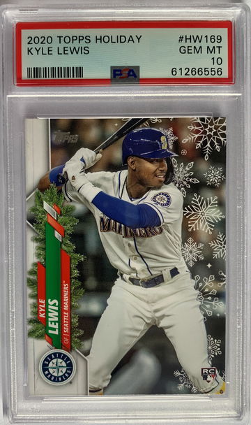 2020 Topps Holiday Kyle Lewis PSA 10