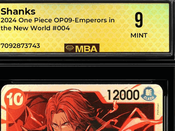 2024 One Piece OP09-Emperors in the New World Shanks #004 MBA 9