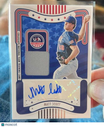 2024 Panini USA Baseball Stars and Stripes Matt Scott #SM-MS