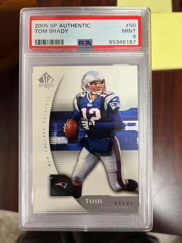 2005 SP Authentic Tom Brady PSA 9