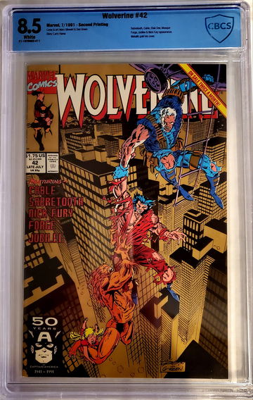 Wolverine #42 CBCS 8.5 KEY Gold Metallic ink Variant 