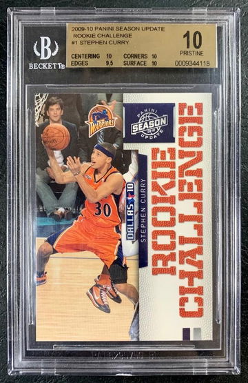 BGS 10 Stephen Curry Rookie RC 2009-10 Panini Season Update Rookie Challenge #1 - DHL Express Air 5-6 Days with Tracking