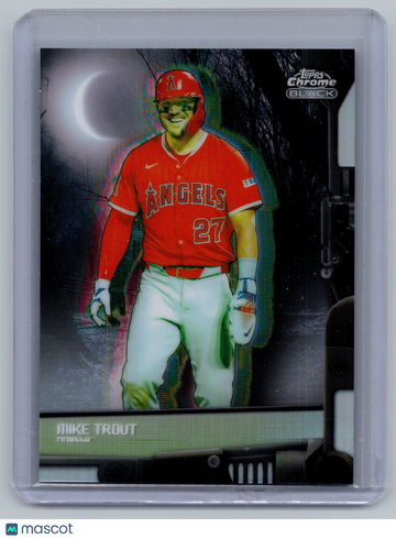 2026 Topps Chrome Black Nocturnal Mike Trout #NOC-37