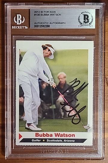 Bubba Watson 2012 SI for Kids Rookie Autograph