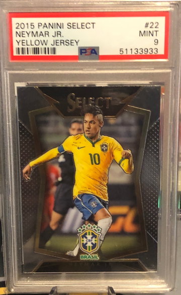 2015 Panini Select Neymar Jr. (Yellow Jersey) PSA 9