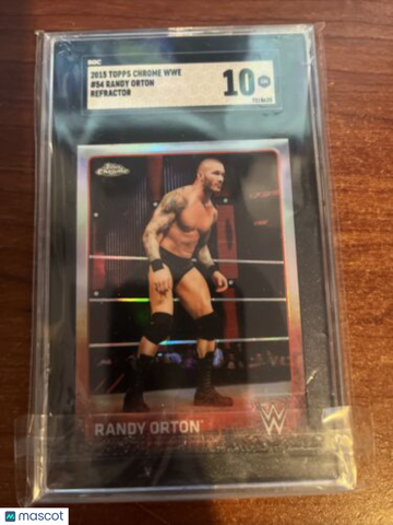 2015 Topps Chrome WWE Randy Orton #54 Parallel/Variety SGC 10