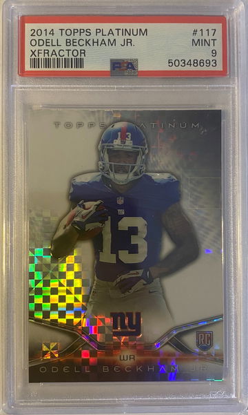 2014 Topps Platinum Odell Beckham Jr. XFRACTOR PSA 9 #117 Giants