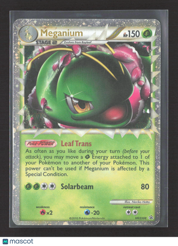2010 HeartGold & SoulSilver Meganium Holo Rare #HGSS08