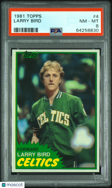1981 Topps Larry Bird #4 PSA 8