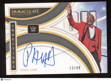 2022 Panini Immaculate Collection WWE Teddy Long #II-TLG /49 Inductions