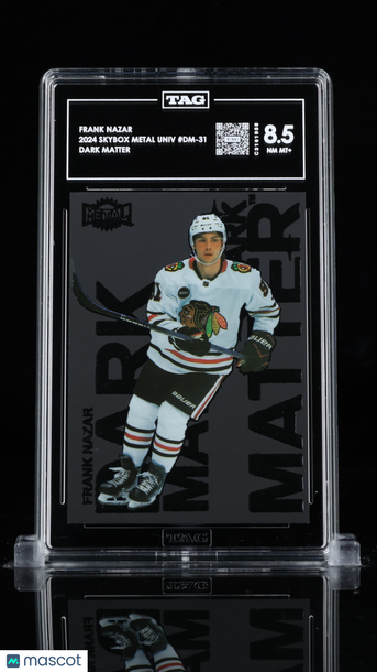 2024 Skybox Metal Universe Dark Matter Frank Nazar #DM-31 Rookie TAG 8.5