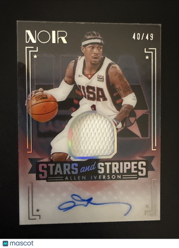 2024-25 Panini Noir Allen Iverson Patch