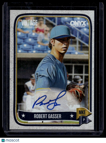 2024 Onyx Vintage Robert Gasser #VAROGA Autographs AU