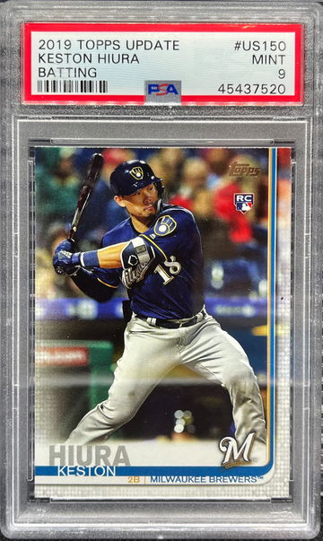 2019 Topps Update Keston Hiura PSA 9
