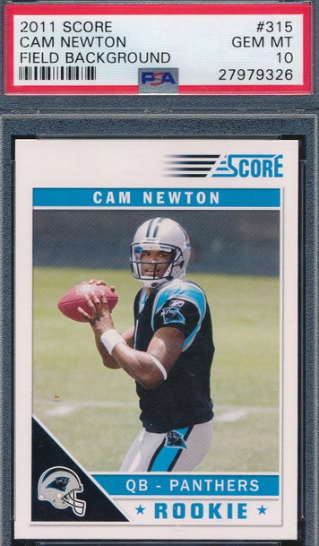 2011 Score 315 Cam Newton RC PSA 10 GEM MT 9326
