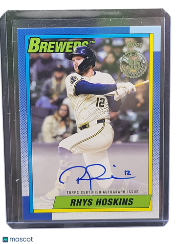 2025 Topps 1990 Topps Baseball Autographs Rhys Hoskins #90A-RHO