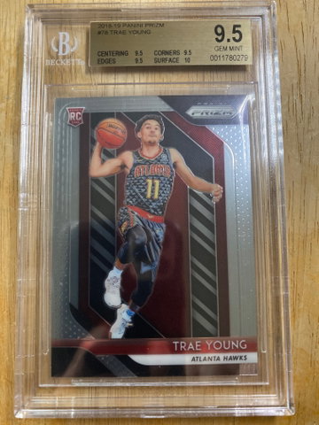 2018-19 PRIZM Trae Young BGS 9.5 GEM MINT #78 RC